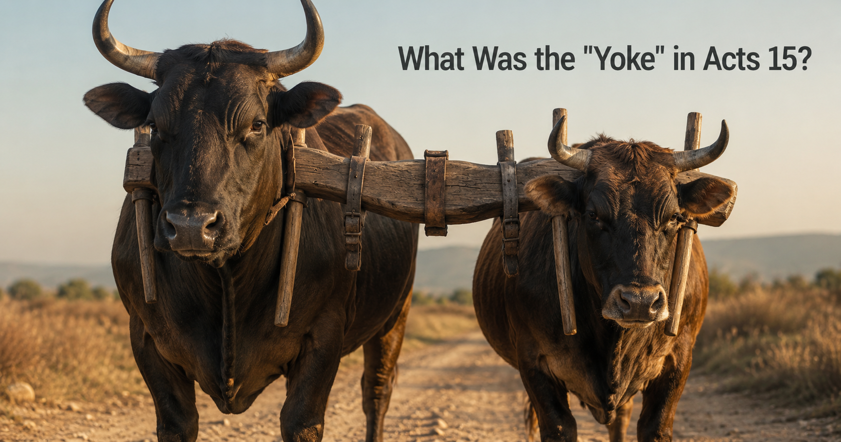 What Was the “Yoke” in Acts 15? Understanding the Jerusalem Council (Part 2)